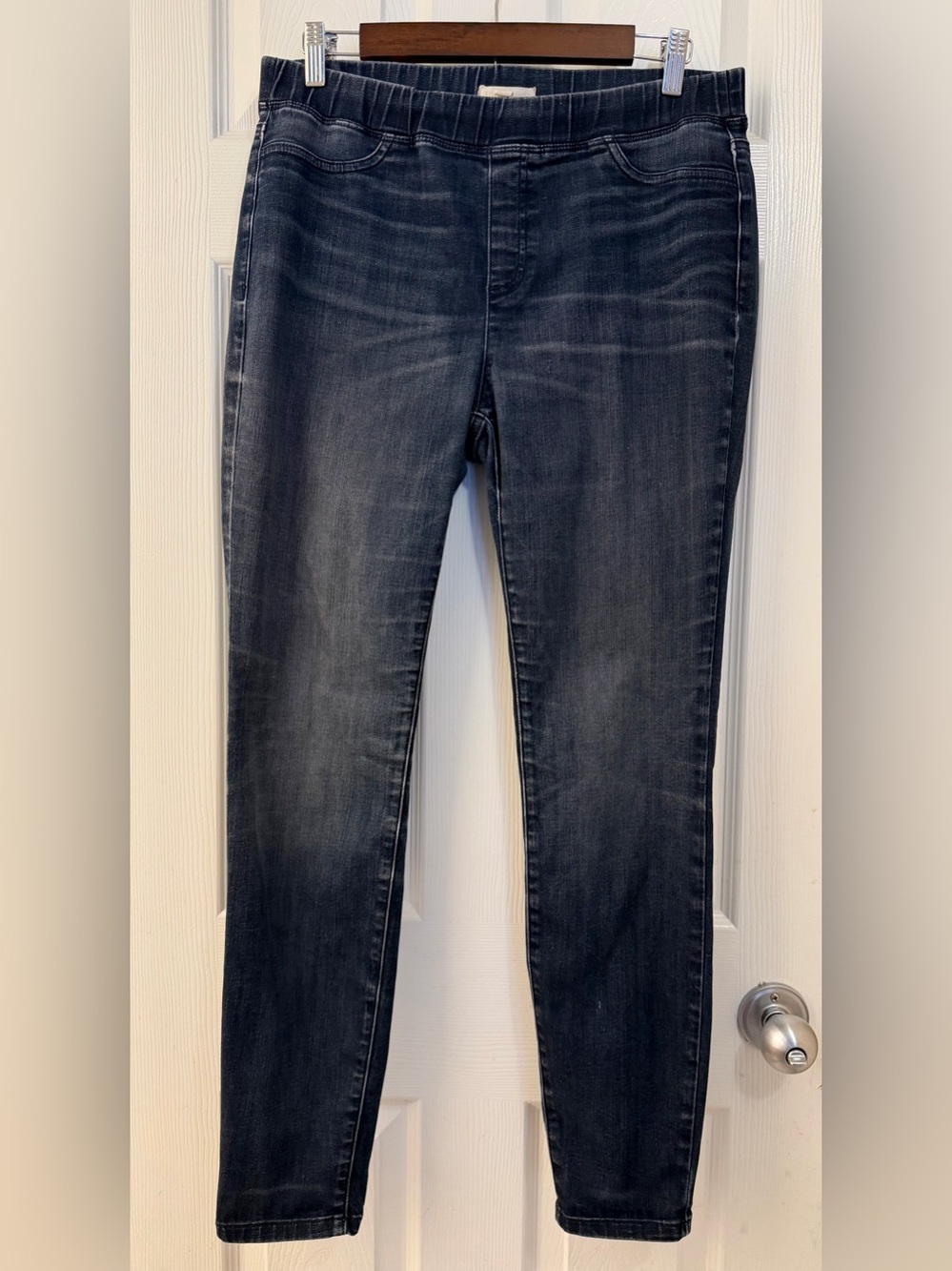 Eileen Fisher Organic Cotton Women’s Size Medium Stretch Skinny Jeans Pull On